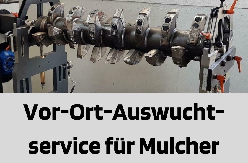 Vor-Ort-Auswuchtserver für Forst-Mulcher
